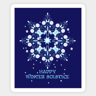 Winter solstice star Sticker